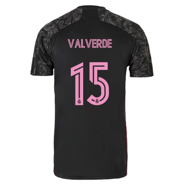 Camiseta Real Madrid 3ª NO.15 Valverde 2020-2021 Negro